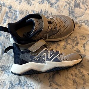 New Balance Kids' Gray and Navy Sneakers